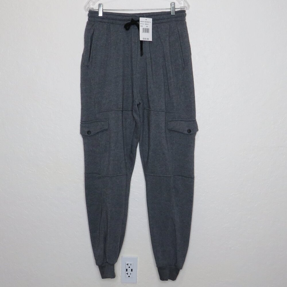 Original Deluxe* Men's Elastic/Drawstring‎ Waist Multipocketed Sweatpants~ 2XL